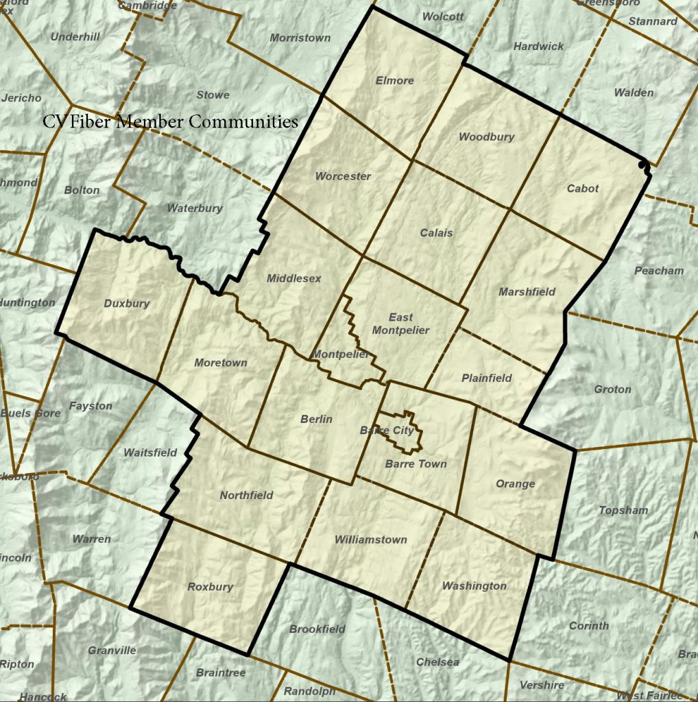 Map of the 20 CVFiber communities