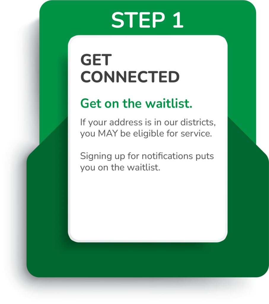 Get Connected - Get on the waitlist
